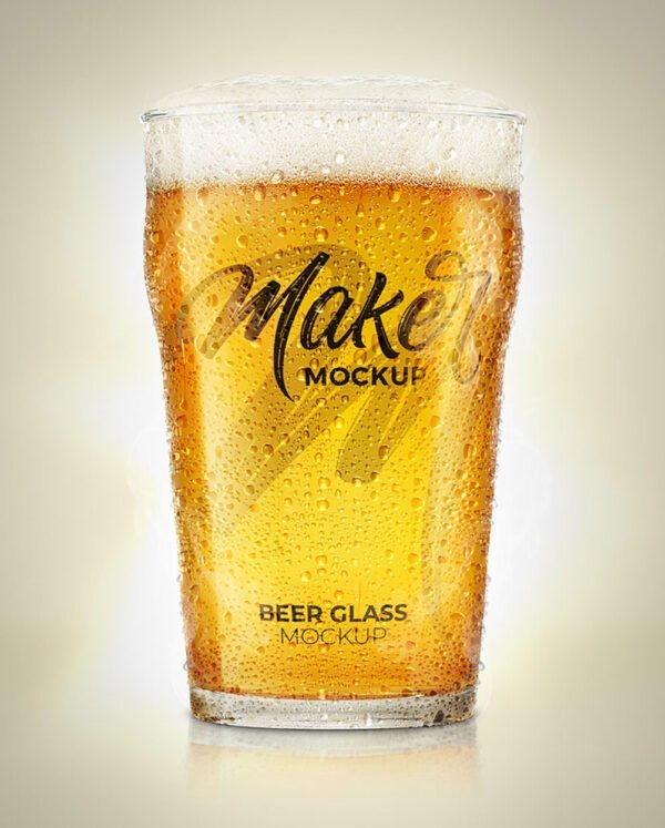 beer glass mockup