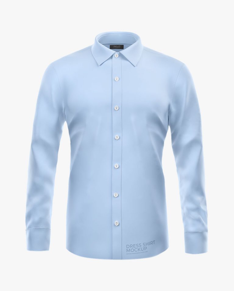 Mockup Camisa Social (Frontal) Dress Shirt Maker Mockup
