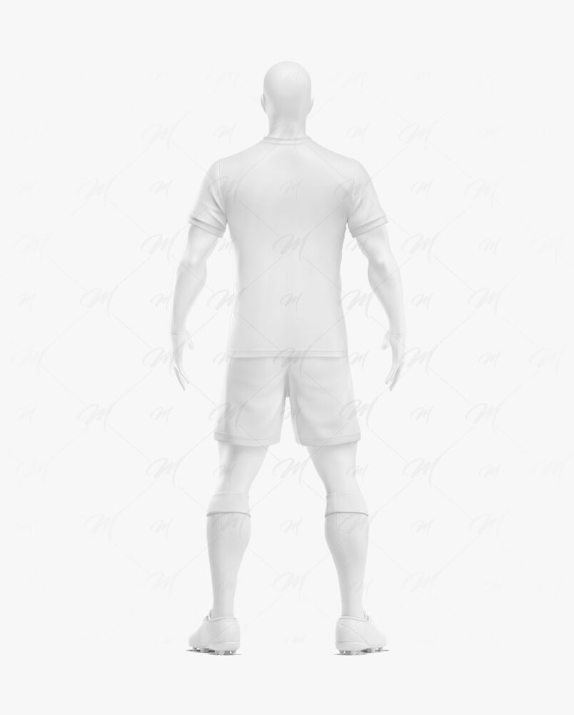 Mockup Uniforme de Futebol Costas PSD