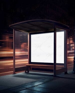 Mockup Ponto de ônibus - Bus Stop – imagem 3