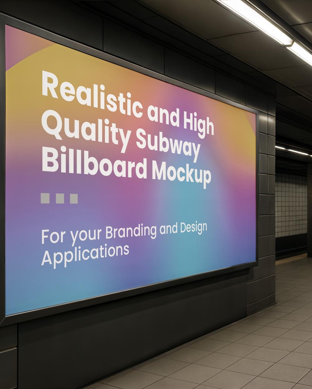 Mockup Painel Publicitário Estação Metrô - Vista Frontal Mockup Mockups de Publicidade para Download Mockup Painel Publicitário Estação Metrô - Vista Frontal Mockup Mockups de Publicidade para Download
