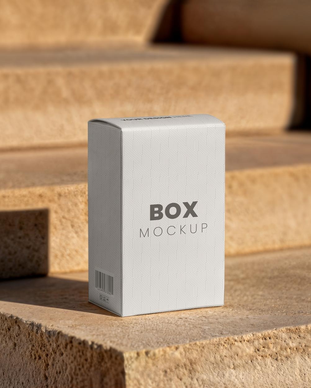 Mockup Caixa Embalagem Escadaria Pedra - Vista Frontal Mockup Mockups de Embalagens para Download Mockup Caixa Embalagem Escadaria Pedra - Vista Frontal Mockup Mockups de Embalagens para Download