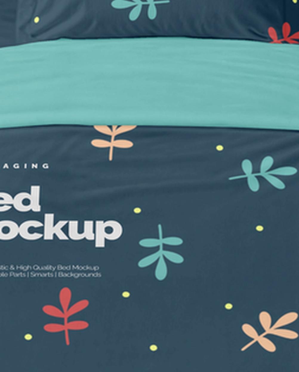 Mockup Cama Solteiro Superfície Neutra - Detalhe Realista Mockups de Objetos Mockup Profissional Mockup Cama Solteiro Superfície Neutra - Detalhe Realista Mockups de Objetos Mockup Profissional