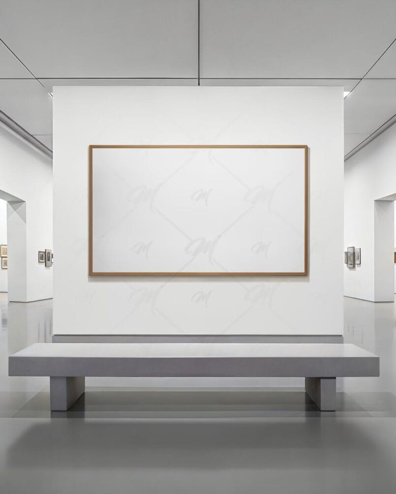 Mockup Quadro Galeria Moderna PSD Editável