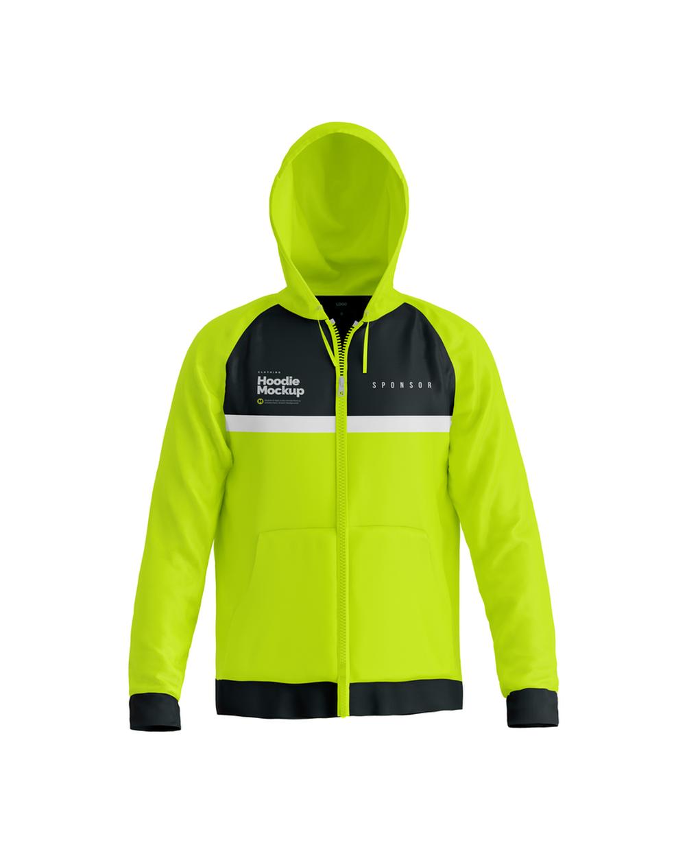 Mockup Moleton com Capuz e Bolso PSD Realista – vista frontal Mockup Moleton com Capuz e Bolso PSD Realista – vista frontal